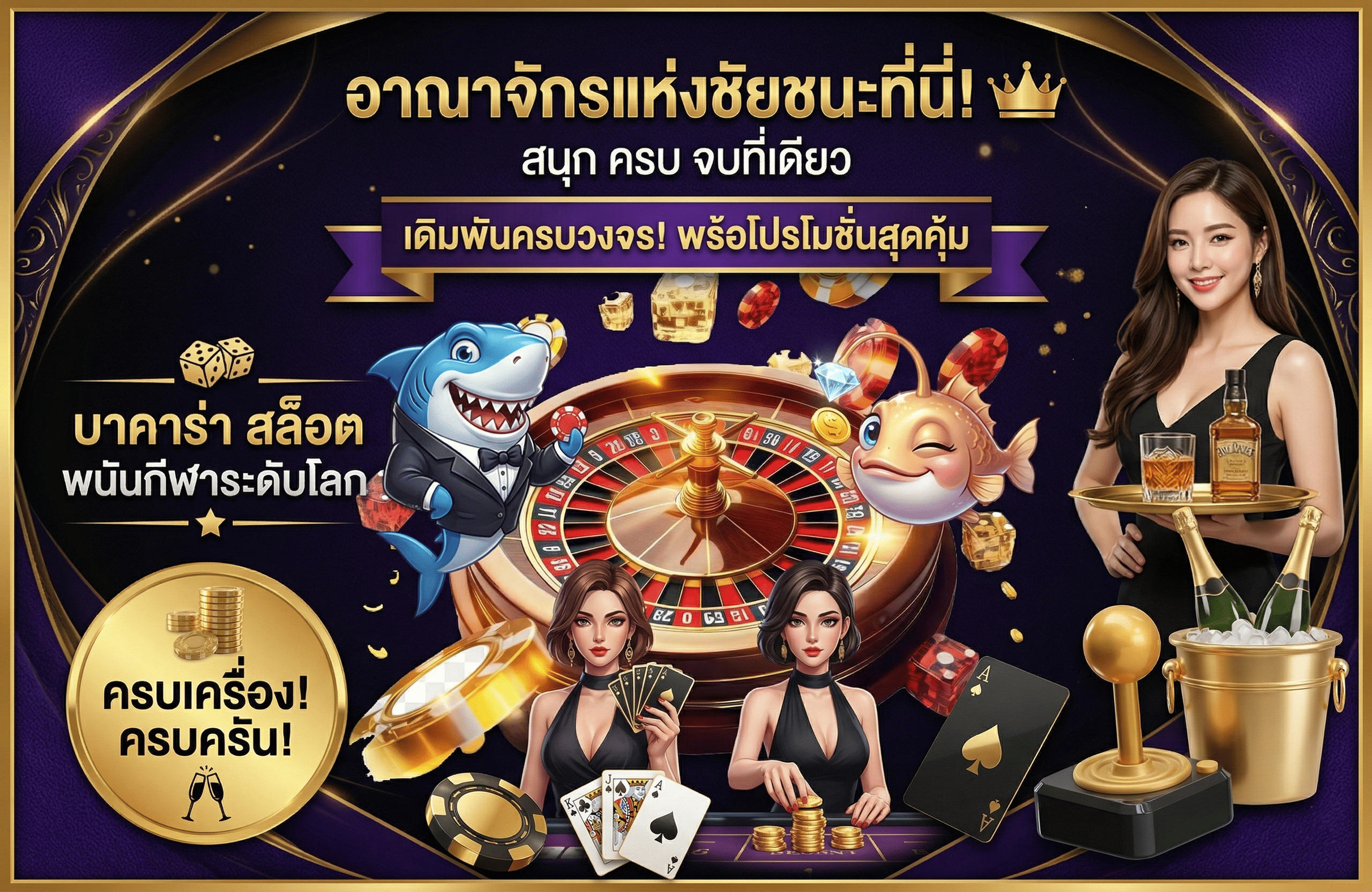 บรรยากาศการเดิมพันคาสิโนสด sexybaccarat ที่มีดีลเลอร์สาวสวยคอยให้บริการ